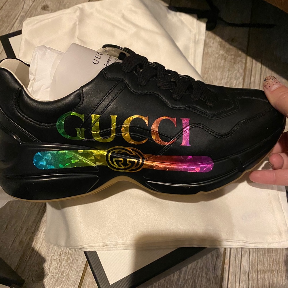 Gucci rhython sneaker size 7.5 brand new!!!